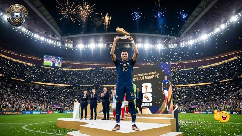 Mbappe nhận giải thưởng Chiếc Giày Vàng danh giá