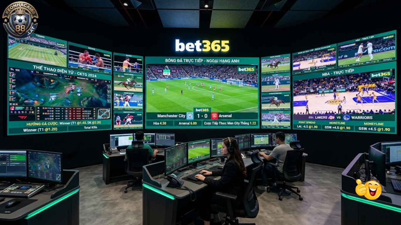 Nhà cái Bet365 cung cấp bảng tỷ lệ kèo cho mọi môn thể thao
