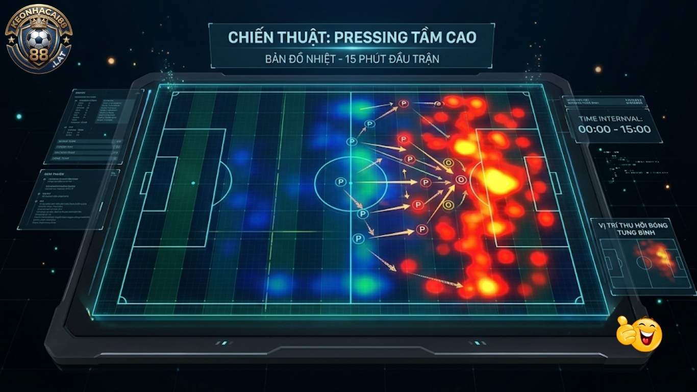 Sơ đồ chiến thuật và đội hình ra sân quyết định thế trận Half Time