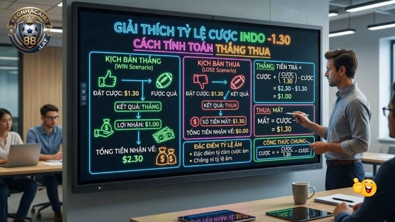 Công thức tính tiền chi tiết cho Kèo Indo